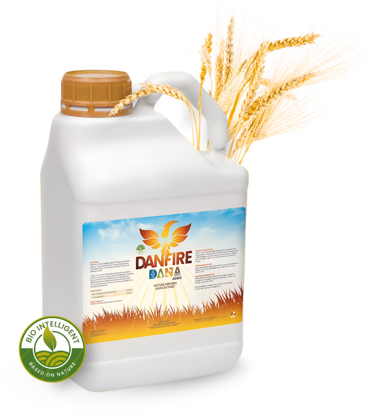 Embalagem do bioadjuvante Danfire da Dana Agro
